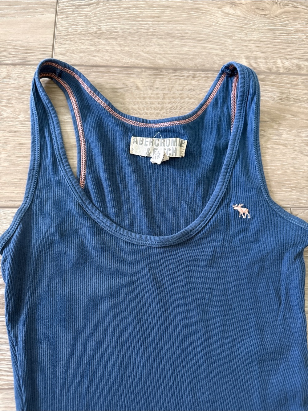 Abercrombie & Fitch Y2K Blue Tank Top, Sz S - Picture 3 of 4